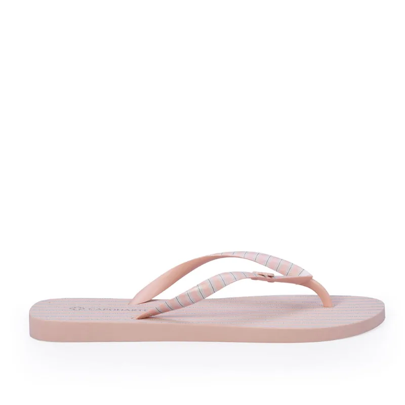Chinelo De Dedo Rosa Peônia Listras 37.38