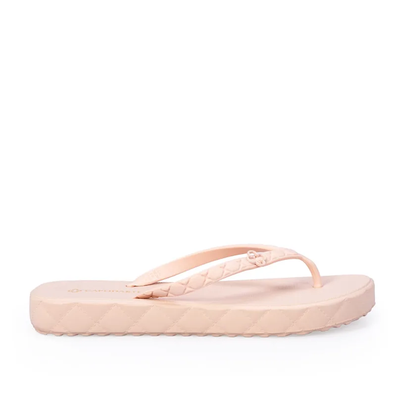 Chinelo De Dedo Rosa Peônia Matelassê 37.38