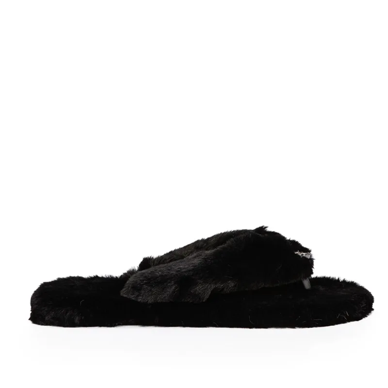 Chinelo De Pelos Home Preto 35.36