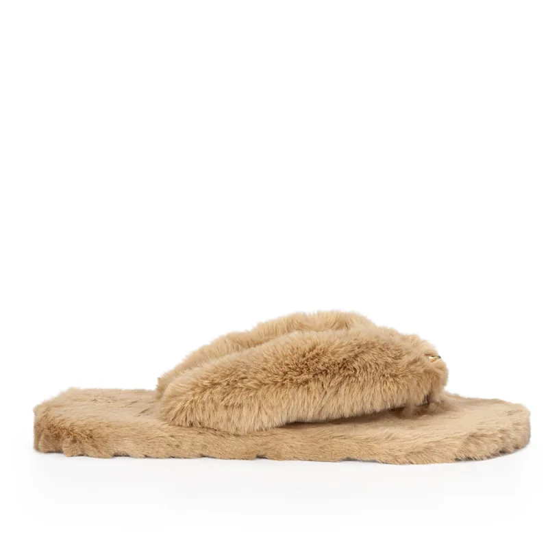 Chinelo De Pelos Home Bege 39.40