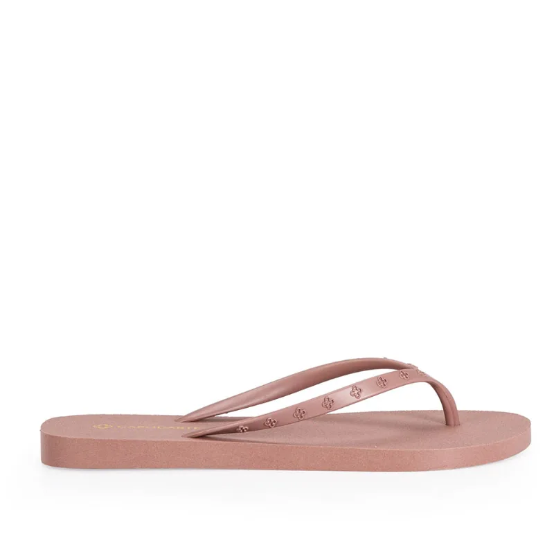 Chinelo De Dedo Tira Trevos Rosê 37.38