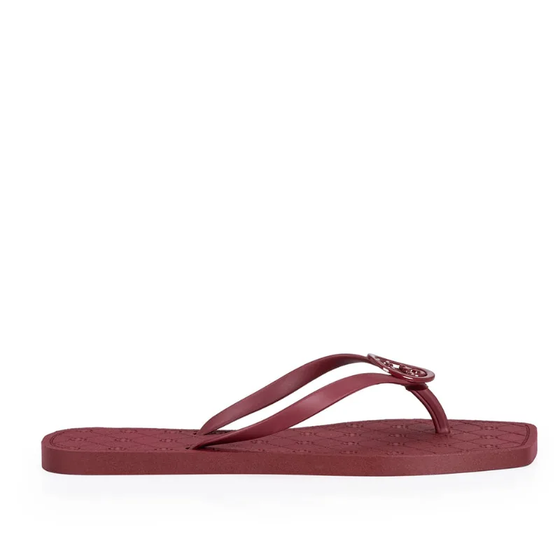 Chinelo De Dedo Bico Quadrado Vermelho 35.36 - CAPODARTE