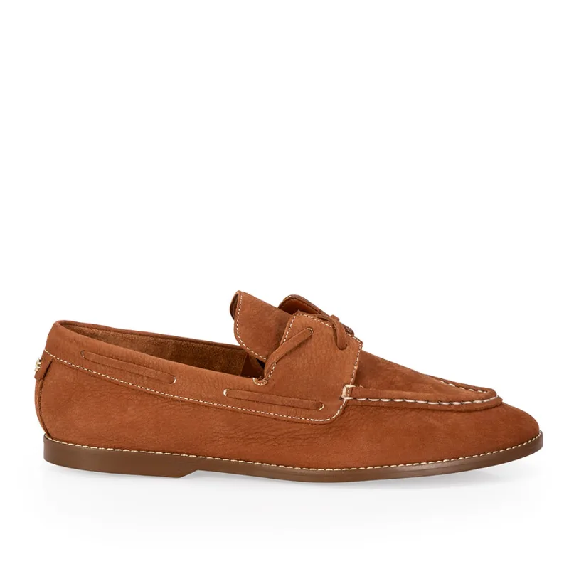 Loafer Mocassim Couro Nobuck Marrom 35