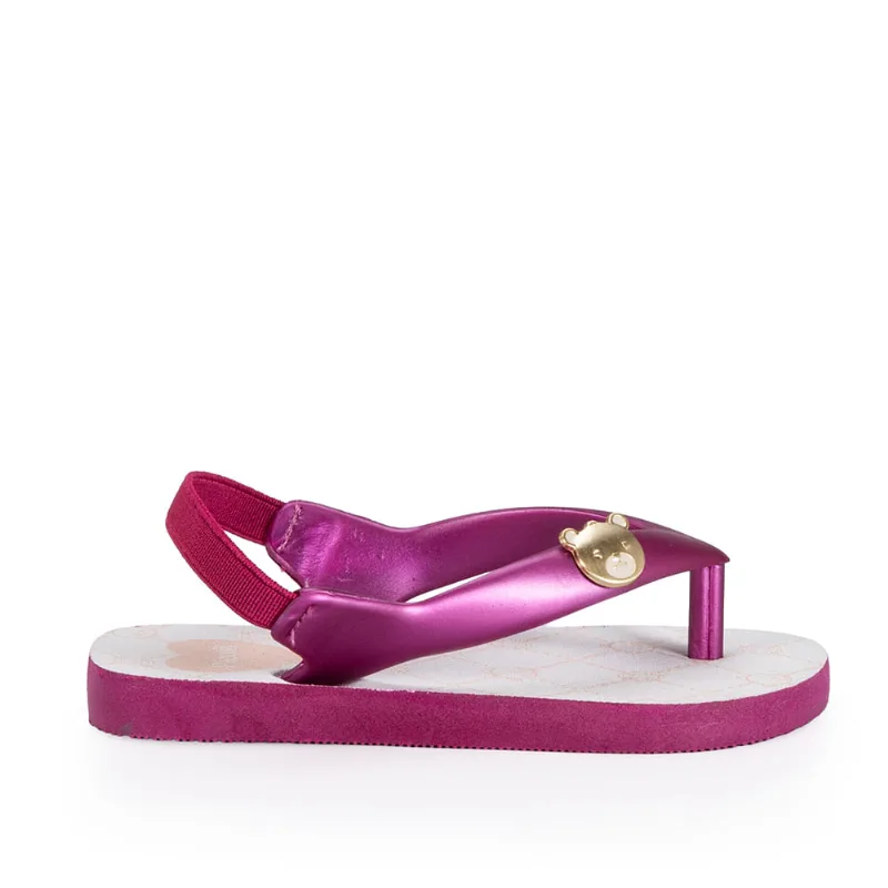 Chinelo Infantil Bebê Rosa Fúcsia Injetado 17.18