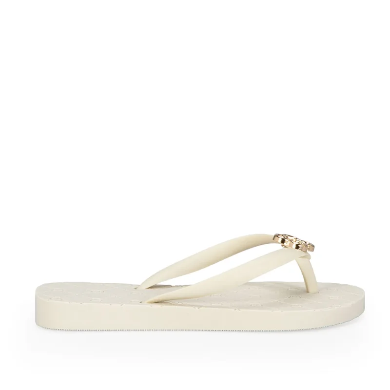 Chinelo De Dedo Infantil Monograma Branco Injetado 25.26