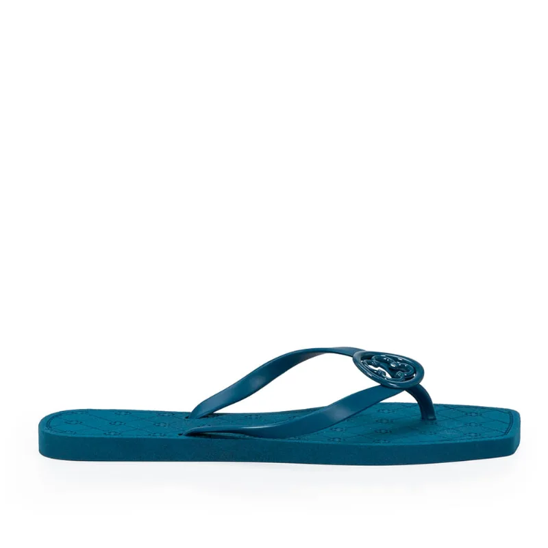 Chinelo De Dedo Bico Quadrado Azul Cobalto 33.34 - CAPODARTE