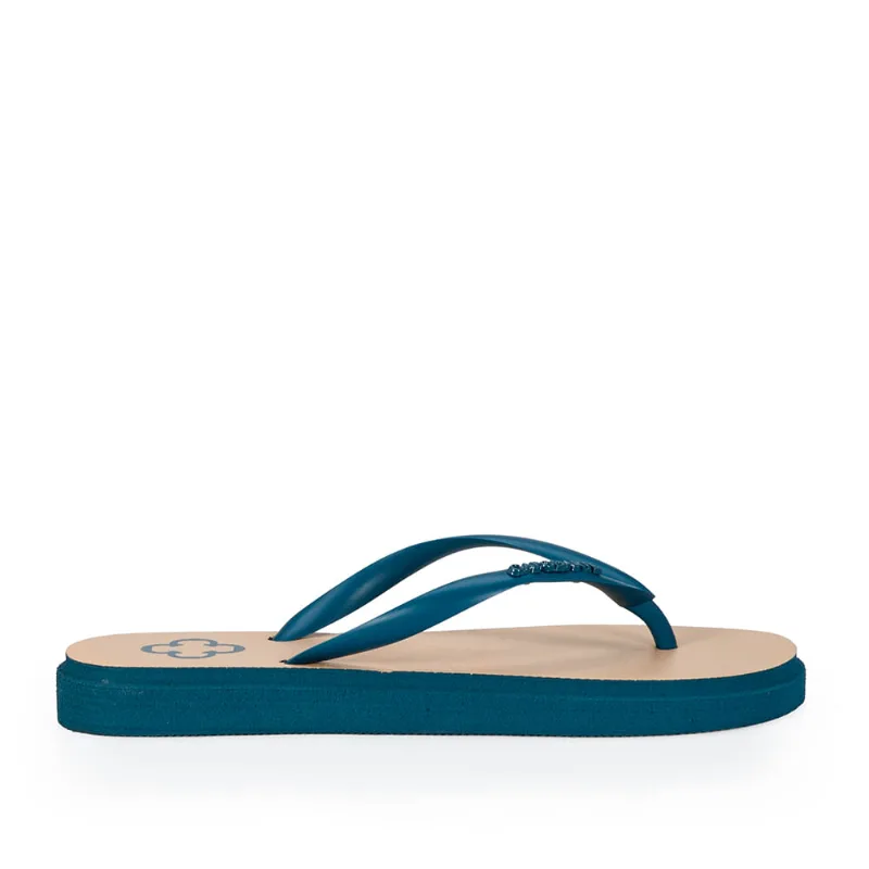 Chinelo De Dedo Azul Cobalto 37.38