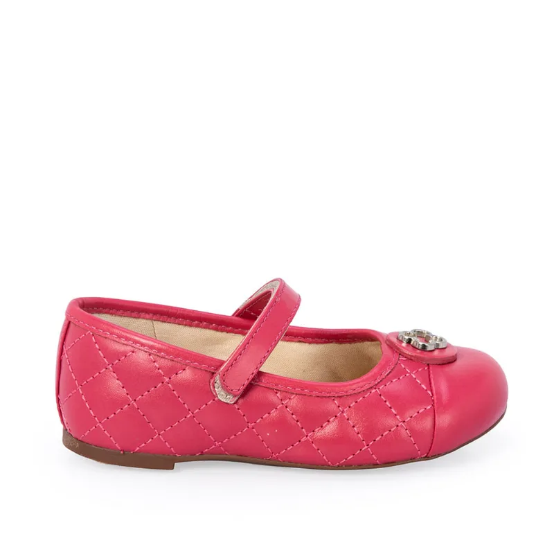 Sapatilha Bebê Couro Rosa 19