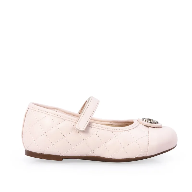 Sapatilha Bebê Couro Rosa Peônia 35