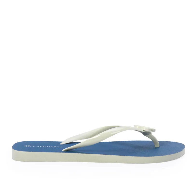 Chinelo de Dedo Azul Denim Tiras Duna 39.40 - CAPODARTE