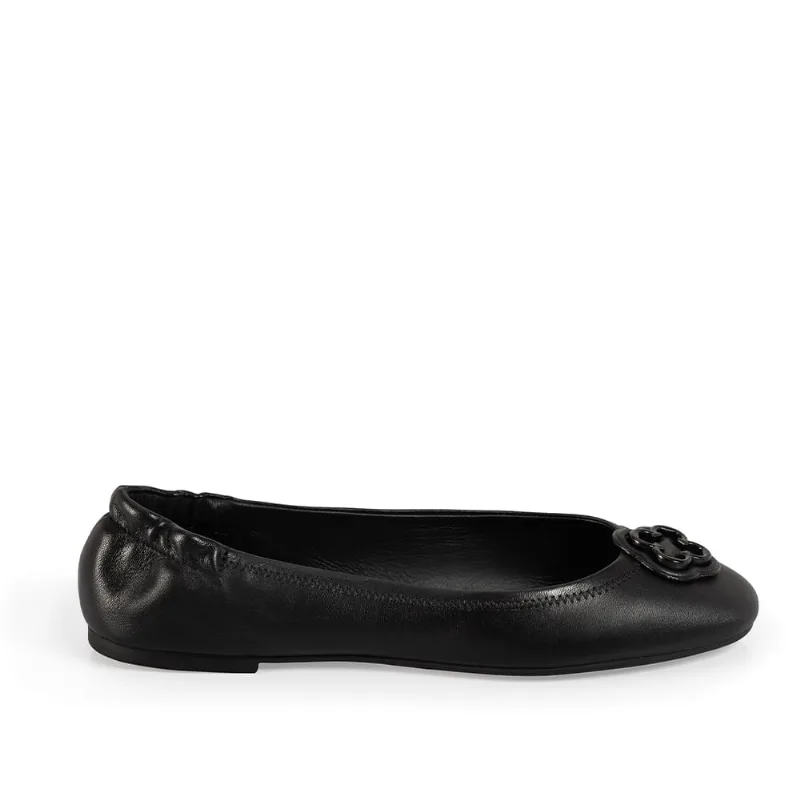 Sapatilha Ballerina Couro Preta Catherine 38