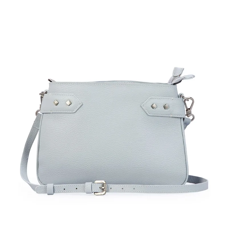 Bolsa Pequena Tiracolo Couro Azul Turmalina