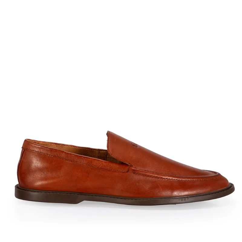 Mocassim Couro Caramelo 35