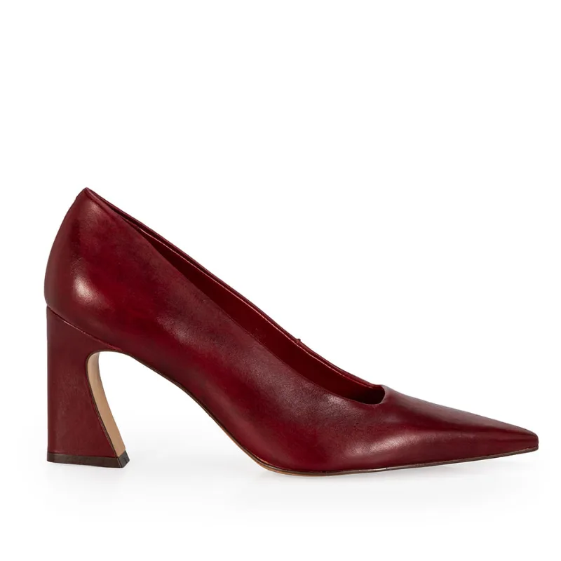 Scarpin Salto Alto Couro Vermelho Amarone 36