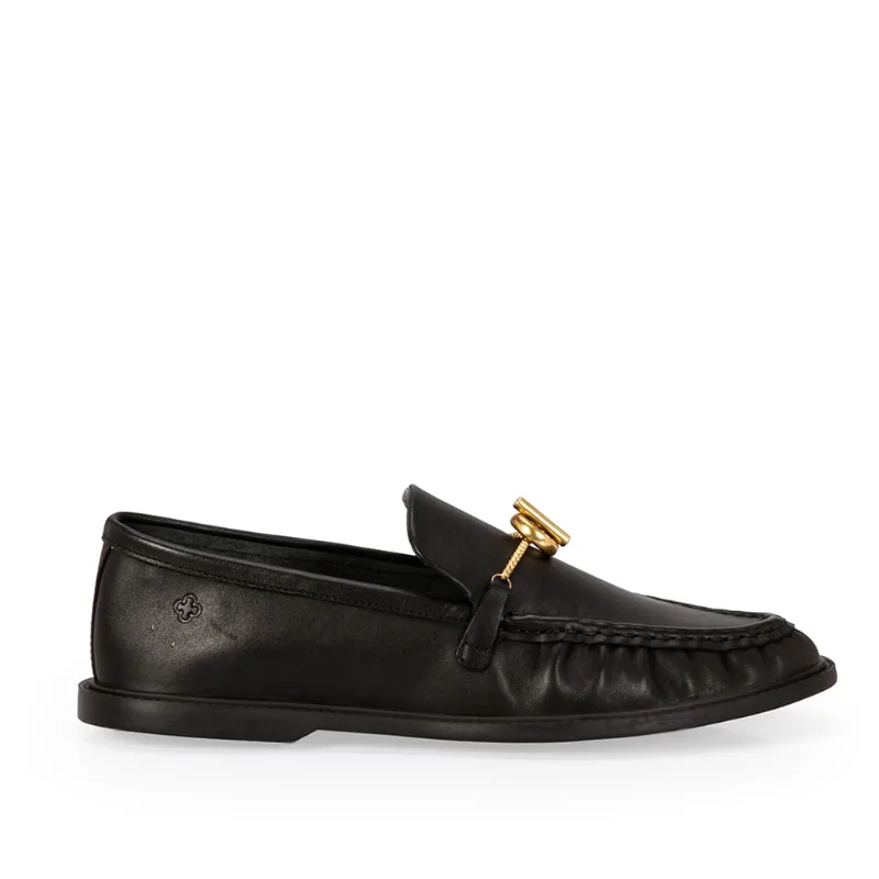 Loafer Mocassim Couro Preto 36