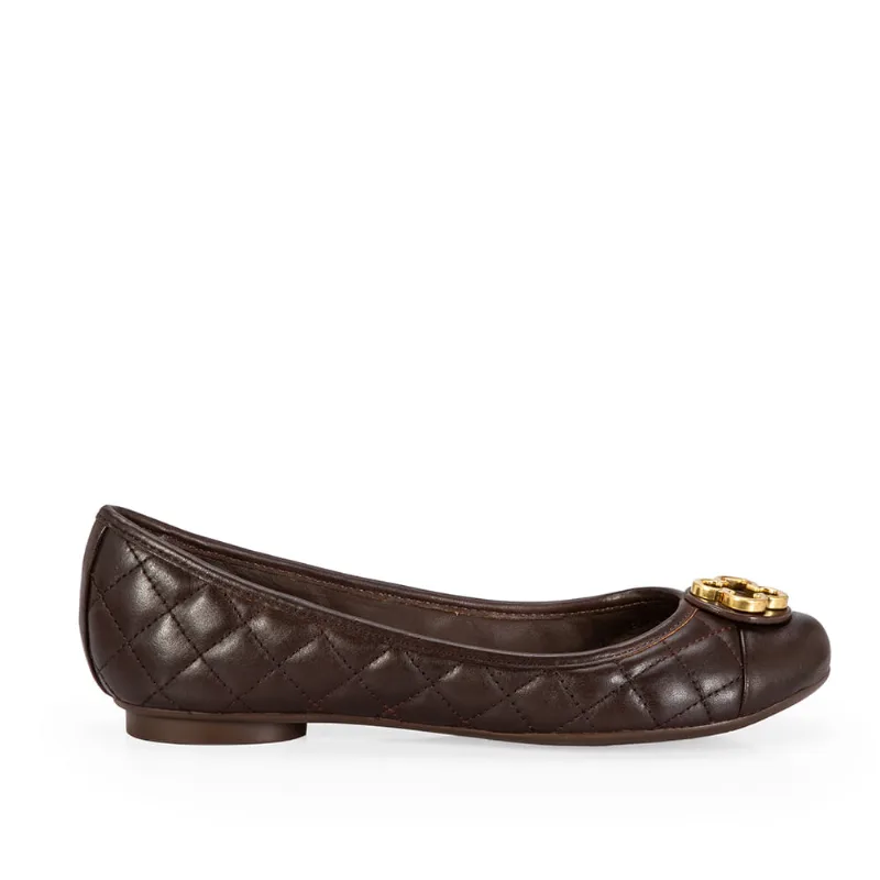Sapatilha Catherine Couro Marrom Cacau 40
