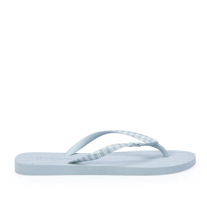 Chinelo De Dedo Azul Turmalina Listras 39.40