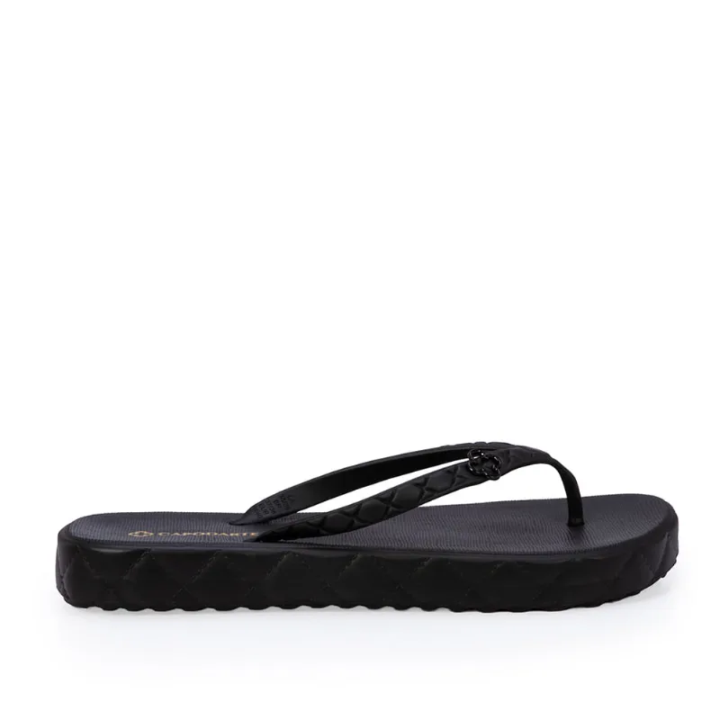 Chinelo De Dedo Preto Matelassê 35.36 - CAPODARTE