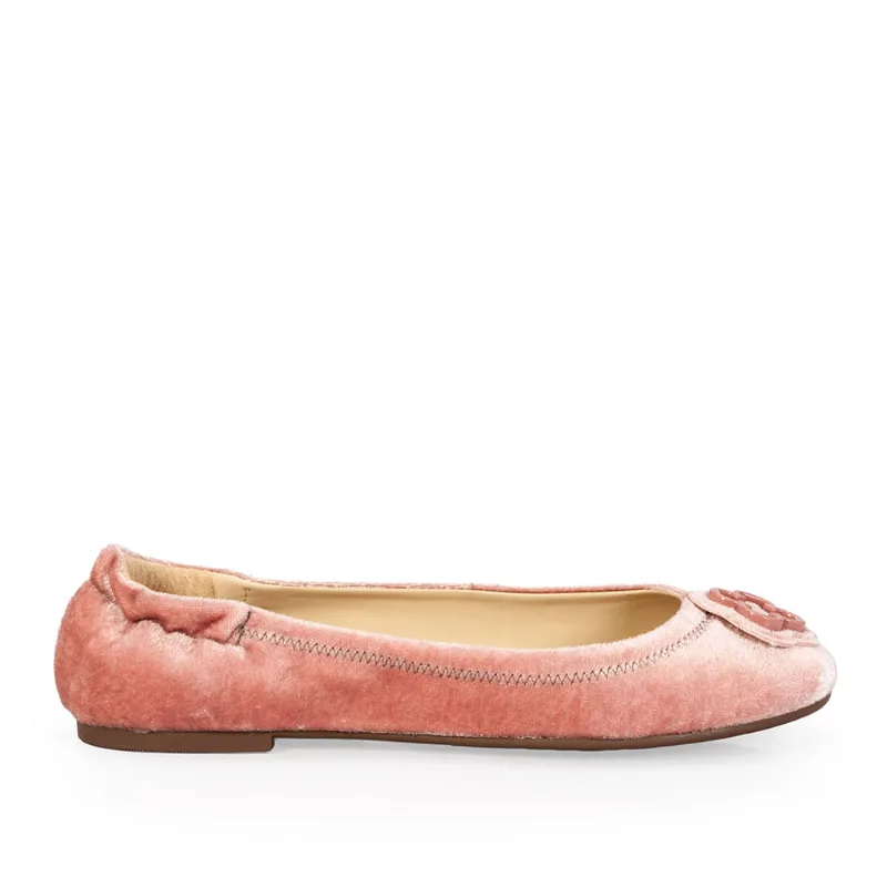 Sapatilha Catherine Veludo Mocha Rose 35