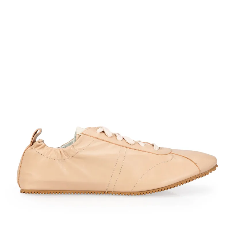 Tênis Feminino Couro Nude Seda 35