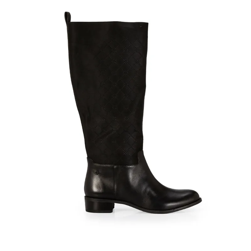 Bota Montaria Couro Preta 36