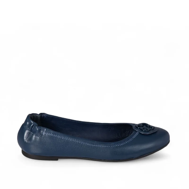 Sapatilha Infantil Ballerina Catherine Couro Marinho Azzurro 35 - CAPODARTE