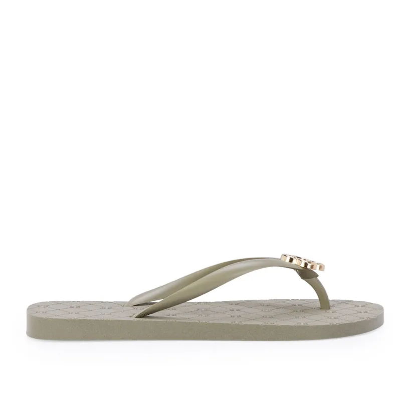 Chinelo De Dedo Verde Albero Injetado Logo Trevo 41.42