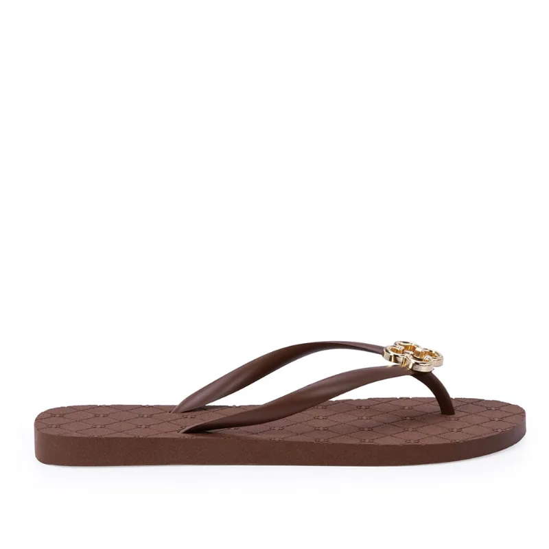 Chinelo De Dedo Marrom Ébano Monograma 35.36