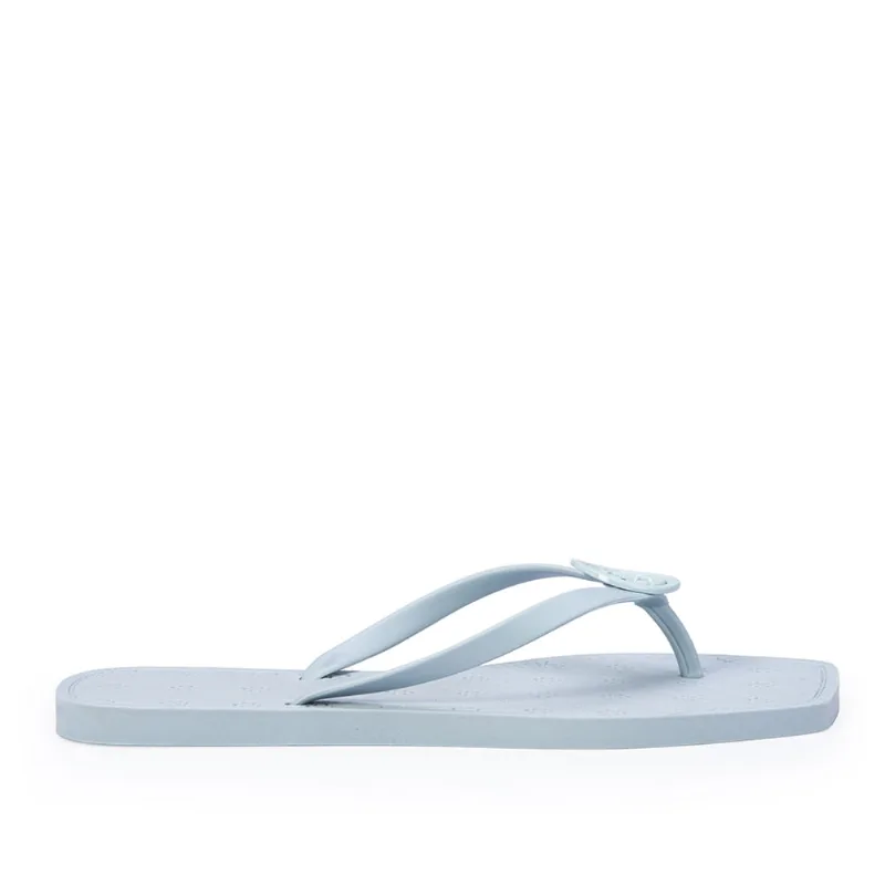 Chinelo De Dedo Bico Quadrado Azul Turmalina 33.34