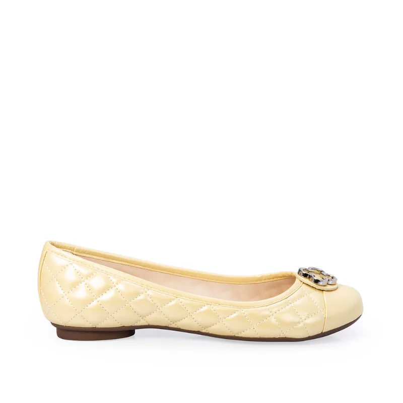Sapatilha Catherine Couro Creme Brulle 36