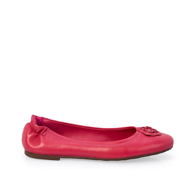 Sapatilha Infantil Couro Rosa Magnólia Catherine 31