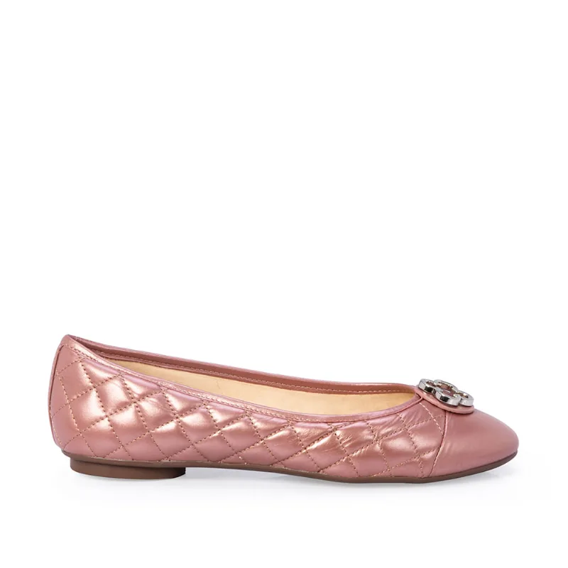 Sapatilha Catherine Modernitá Couro Rosa Malva 35