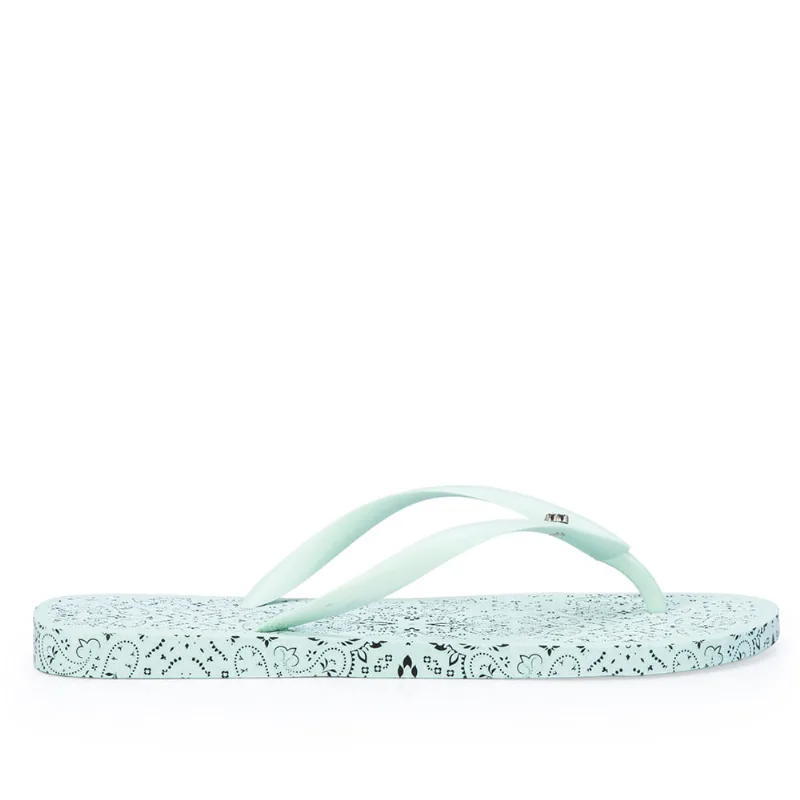 Chinelo De Dedo Estampa Paisley Verde Matcha 35.36