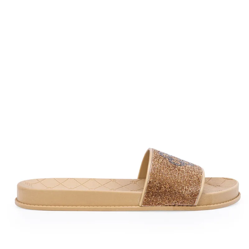 Papete Slide Dourado Hotfix 37.38