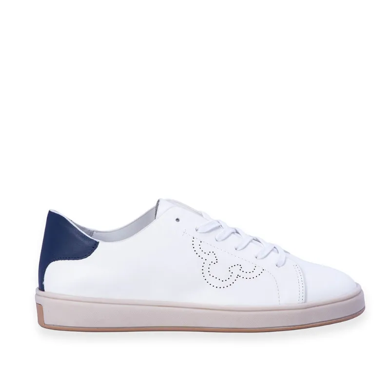Tênis Casual Amarração Couro Branco 36