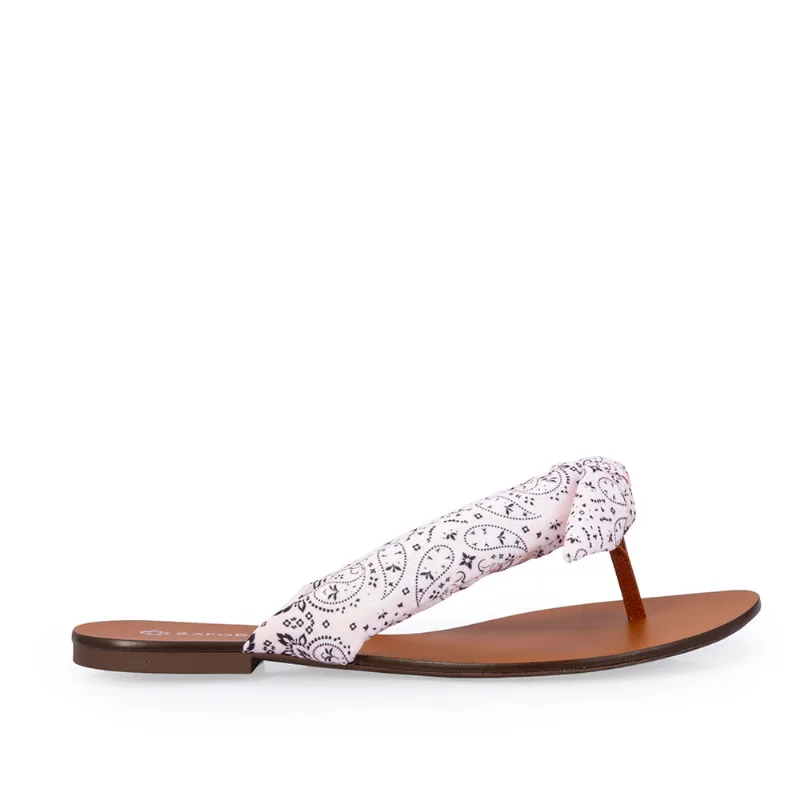Chinelo Rasteiro Rosa Peônia 40