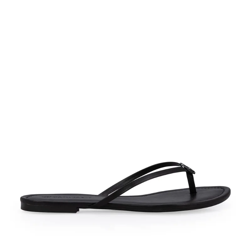 Chinelo Rasteiro Preto 33