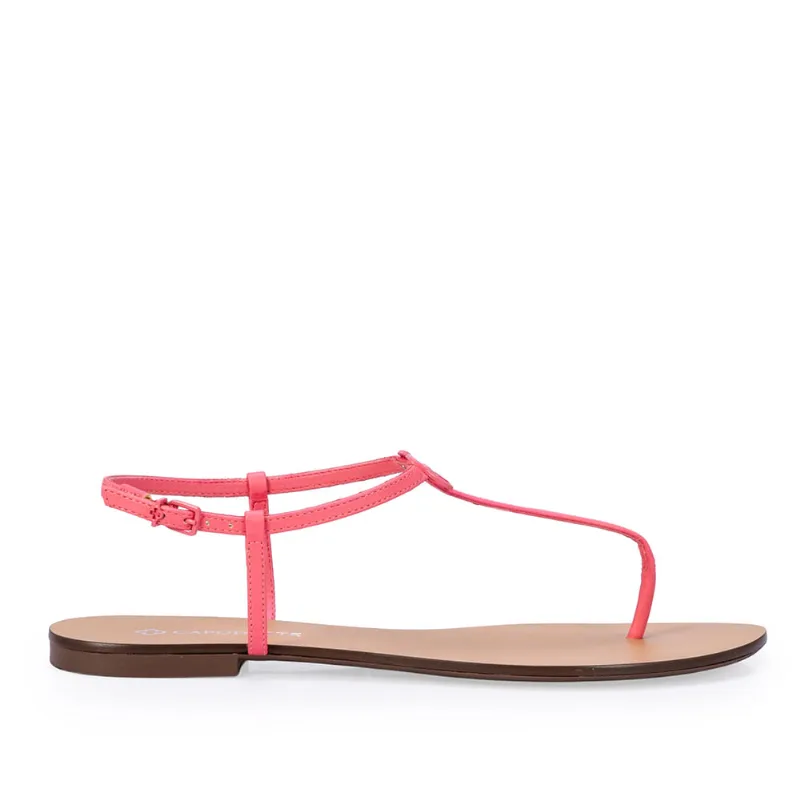 Sandália Rasteira Rosa Papaya 37