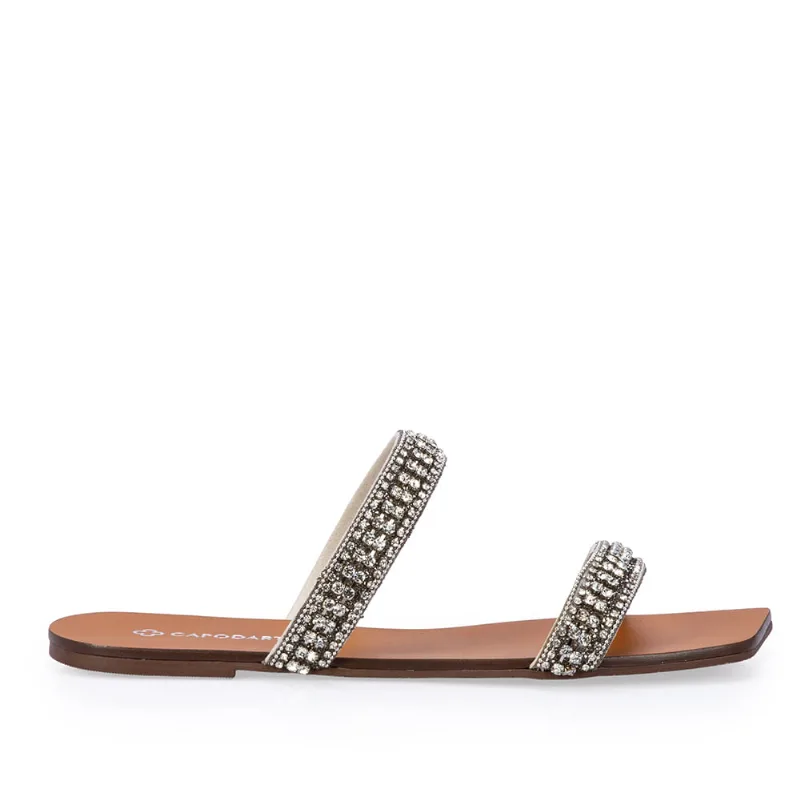 Chinelo Rasteiro Malha Cristal 37