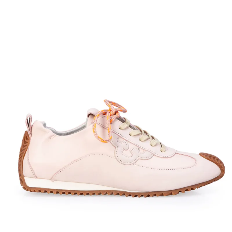 Tênis Sneakers Amarração Couro Branco Duna 37