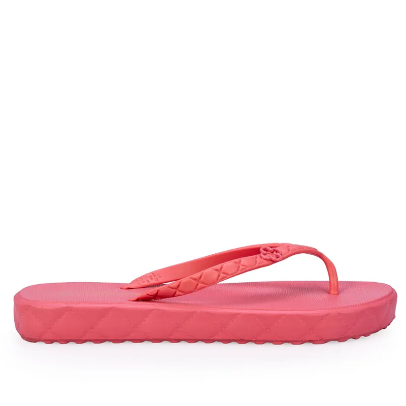 Chinelo De Dedo Plataforma Rosa Papaya Matelassê 33.34