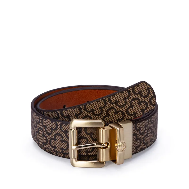 Cinto Feminino Monograma Caramelo 90