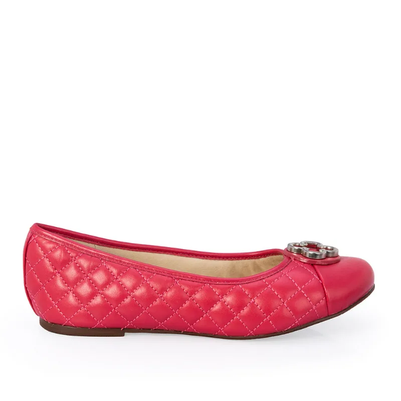 Sapatilha Infantil Couro Rosa Magnólia Catherine 34