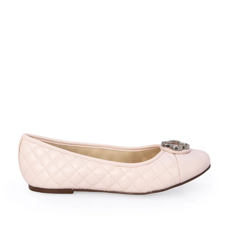 Sapatilha Infantil Couro Rosa Peônia Catherine 32