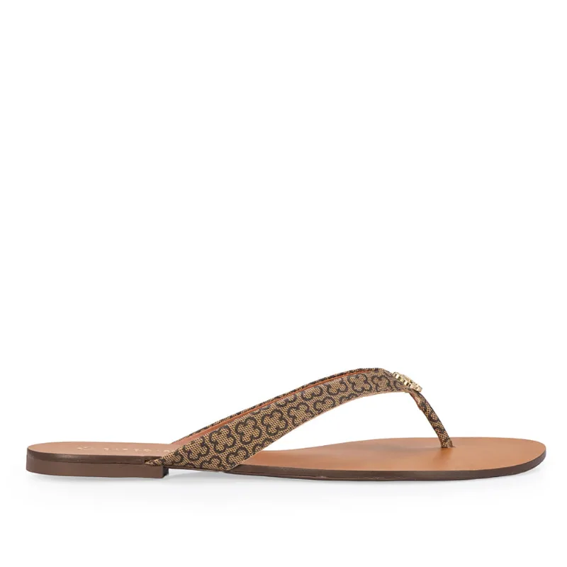 Chinelo Rasteiro Bege Monograma 36