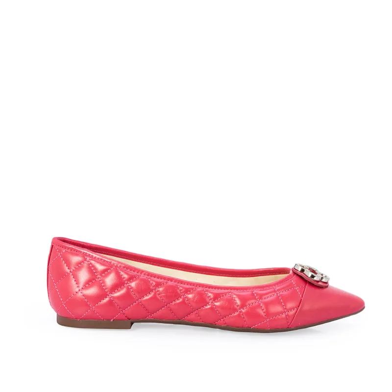 Sapatilha Bico Fino Catherine Couro Rosa Magnólia 35