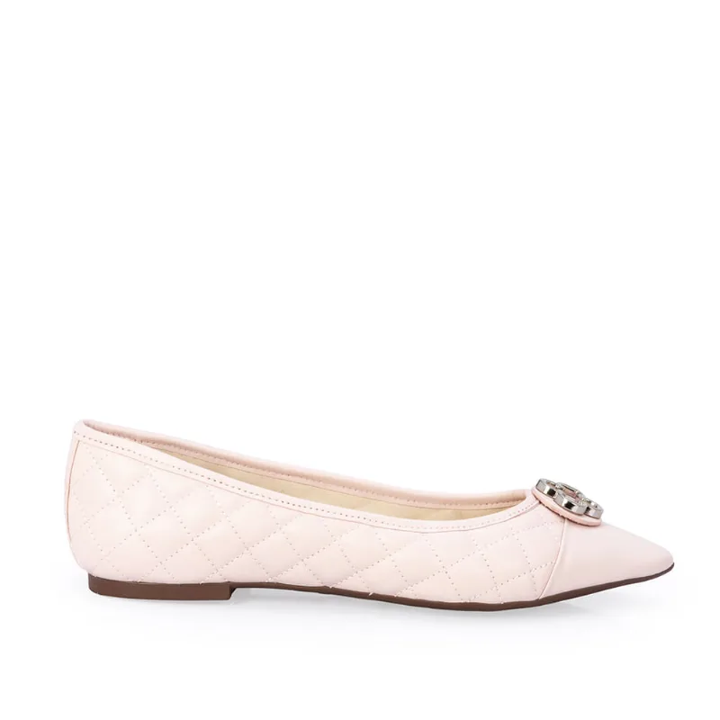 Sapatilha Bico Fino Catherine Couro Rosa Peônia 37
