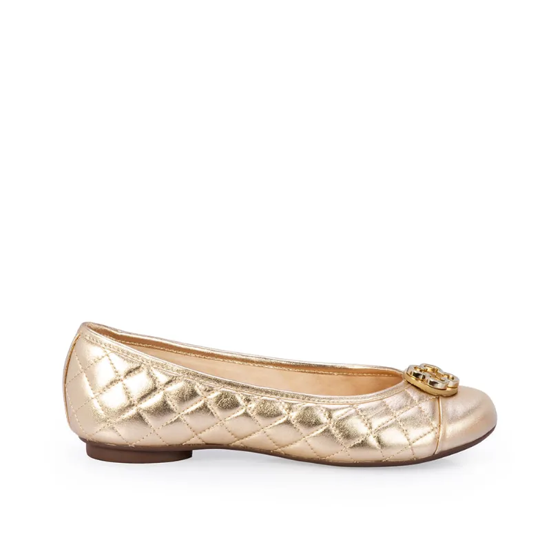 Sapatilha Catherine Vintage Couro Dourada 38