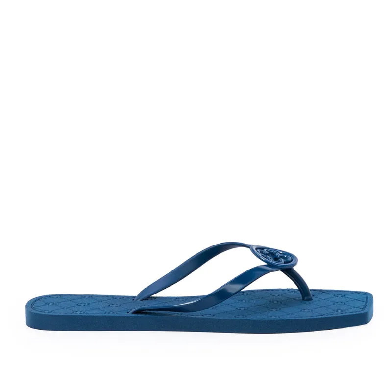 Chinelo de Dedo Bico Quadrado Azul Denim 33.34