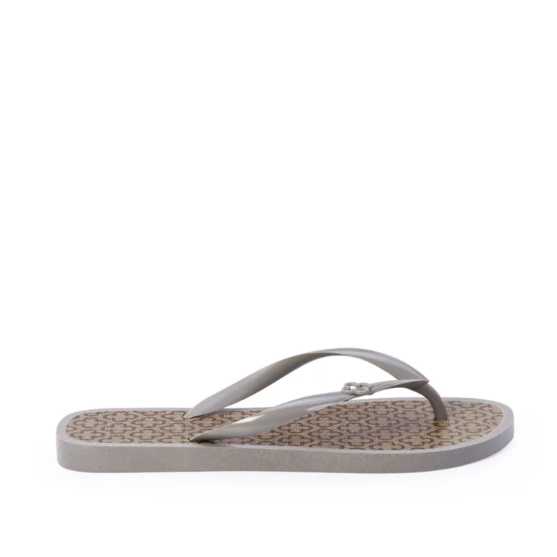 Chinelo de Dedo Carbono Monograma Bege 37.38